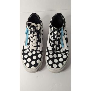 Vans Old Skool Zip style black white polka dot youth 2